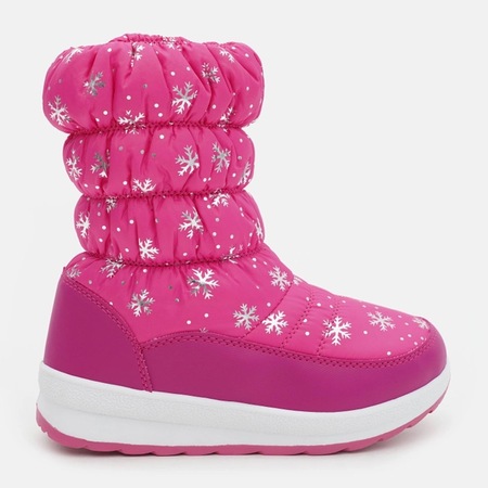 Боти BBS за момиче, меки, водоустойчиви, със звездички, фуксия, номер ...