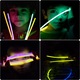 Set 100 bratari luminoase si colorate pentru petreceri, fosforescente, Glow Sticks, Albastre, bebeLOGIC™