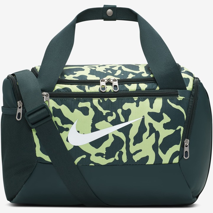 Спортна чанта Nike Brasilia 9.5 XS AOP, 38x25x25см, Зелен