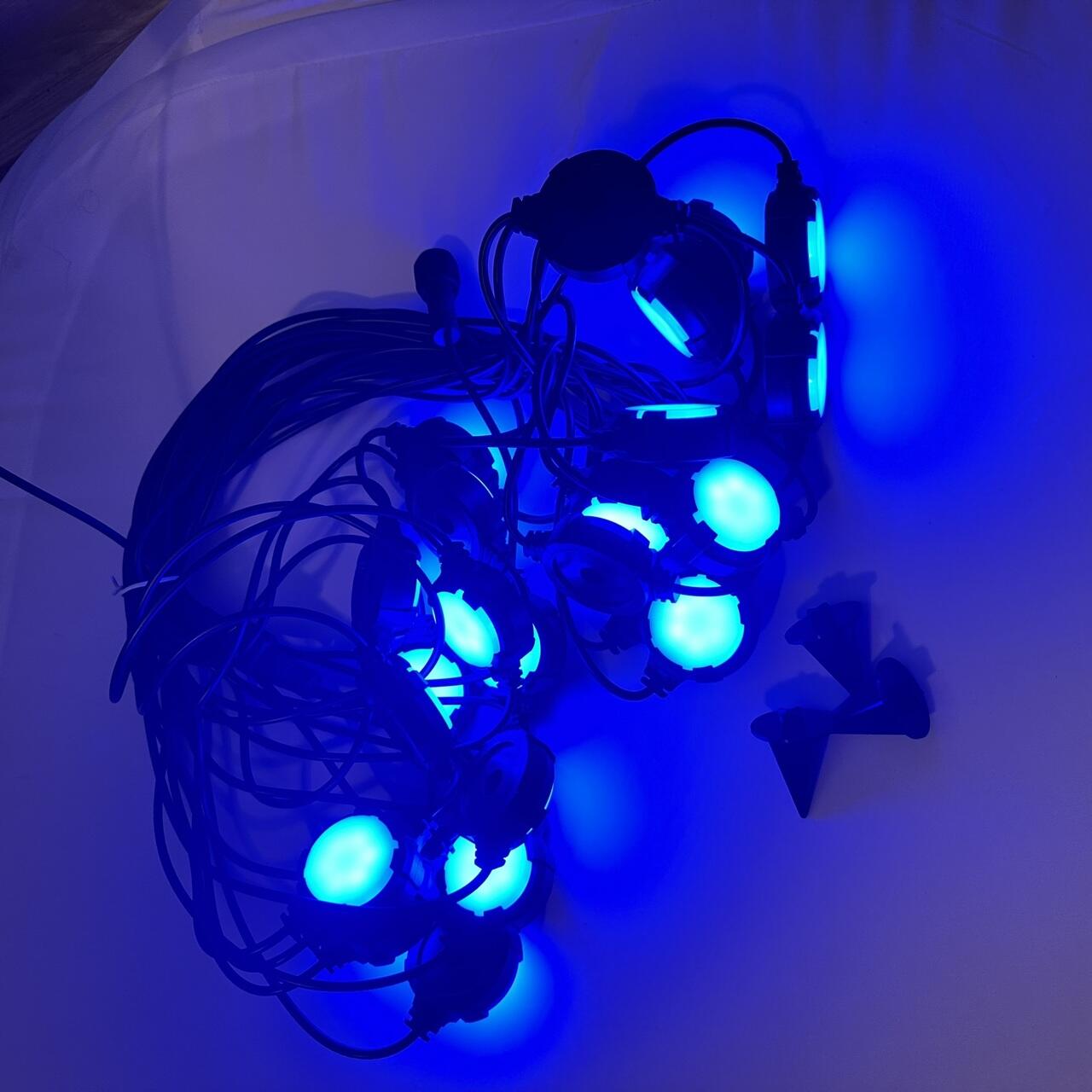 RGB светлинна гирлянда Дистанционно управление, дължина 18 м, 100-240 V ...