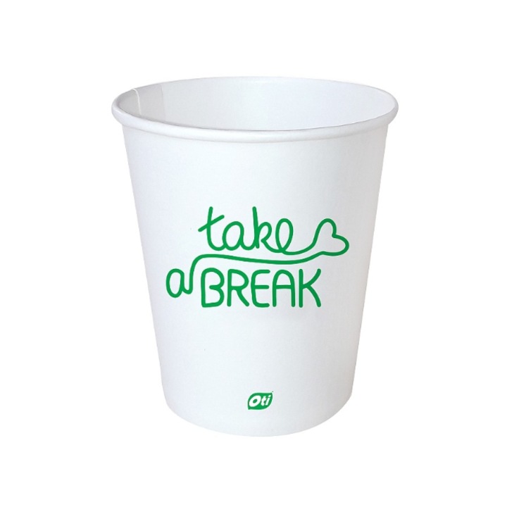 Pahare carton 200 ml, 7 oz, 50 buc./set