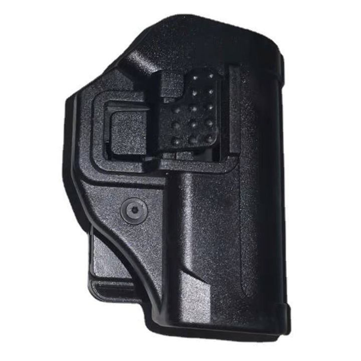 Toc Pistol, Vaxiuja, Cu sistem de blocare si deblocare rapida, Clip pe centura, 7/3/1.7cm, Reglabil in unghi si inaltime, Negru