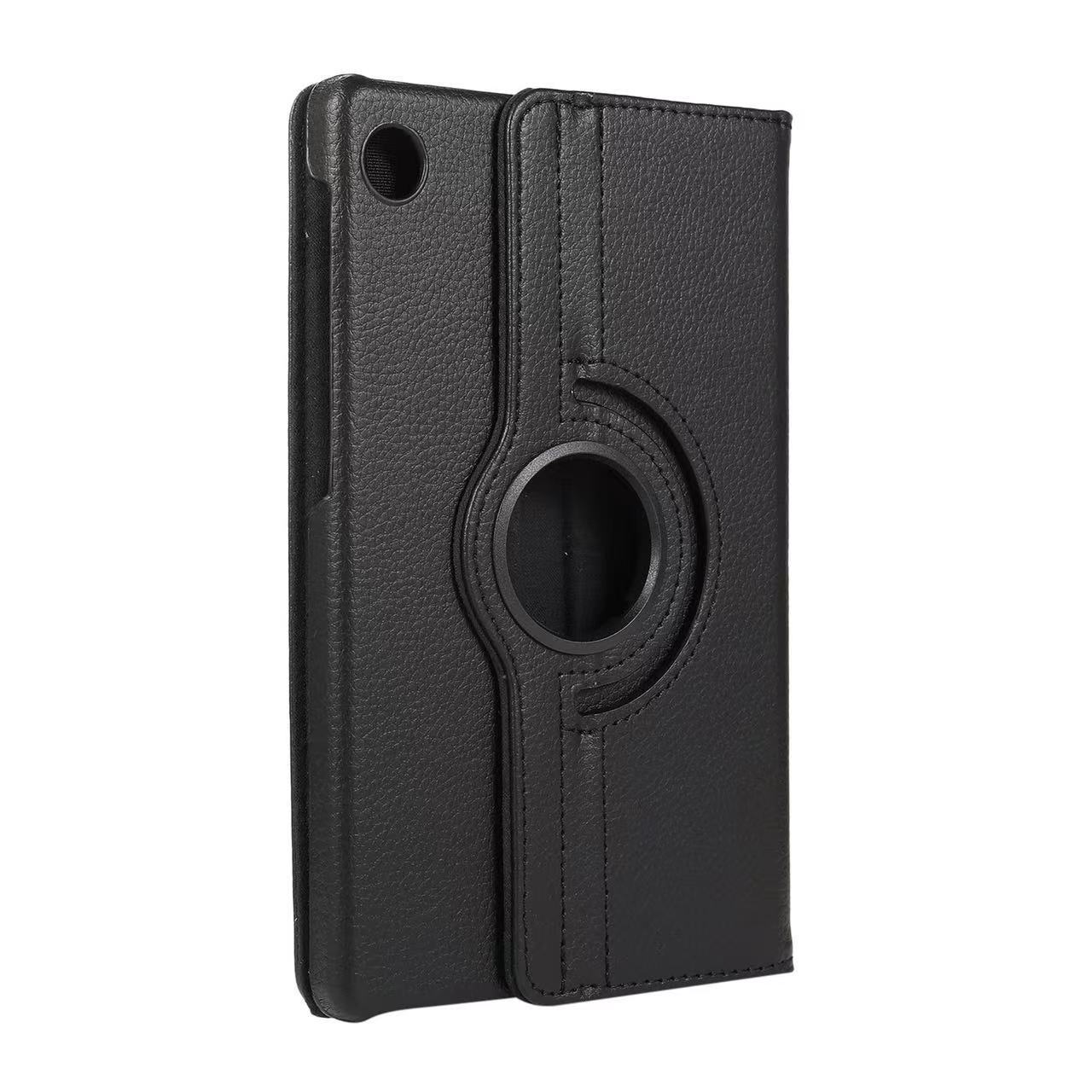 Husa protectoare rotativa 360 grade pentru tableta, compatibila cu Samsung Tab A9 8.7 inch X110/X115, neagra
