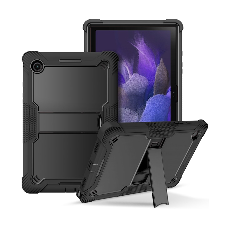 Цялостно силиконово покритие за таблет, устойчиво на удари и падане, съвместимо с Samsung Tab A8 (2021) X200/X205，Черен