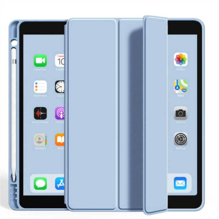 Smart Cover, съвместим с Ipad 10(2022), JENUOS®, 10,9 инча, силикон, син