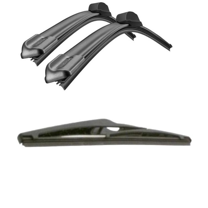 Комплект от 3 чистачки за Renault Megane IV 2015, Bosch, Aerotwin, плоски, 600 мм/450 мм/240 мм, черни