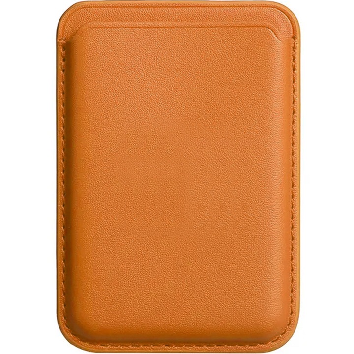ZAFIT® Card Wallet tok Magsafe-el, kompatibilis az Apple iPhone 15/14/13/12/11/Pro/Pro Max/Mini telefonnal, narancs