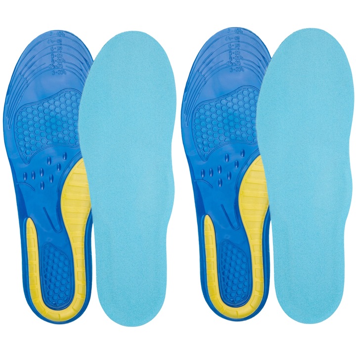 Set 4 Branturi ortopedice din gel, sport sau uz zilnic, marime ajustabila 35.5-40.5