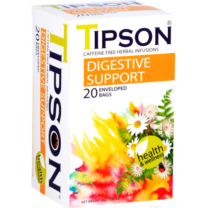 Ceai, Tipson, Digestive Support, 20 pliculete, 26 g
