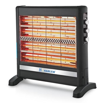 Radiator cu quartz HARLEM® HOUSETECH LAVICA XXL HS404 , 2800 W, 4 tuburi quartz, functie umidificator, termostat reglabil, ventilator Turbo, Negru Radiator cu quartz HARLEM® HOUSETECH LAVICA XXL HS404 , 2800 W, 4 tuburi quartz, functie umidificator, termostat reglabil, ventilator Turbo, Negru
