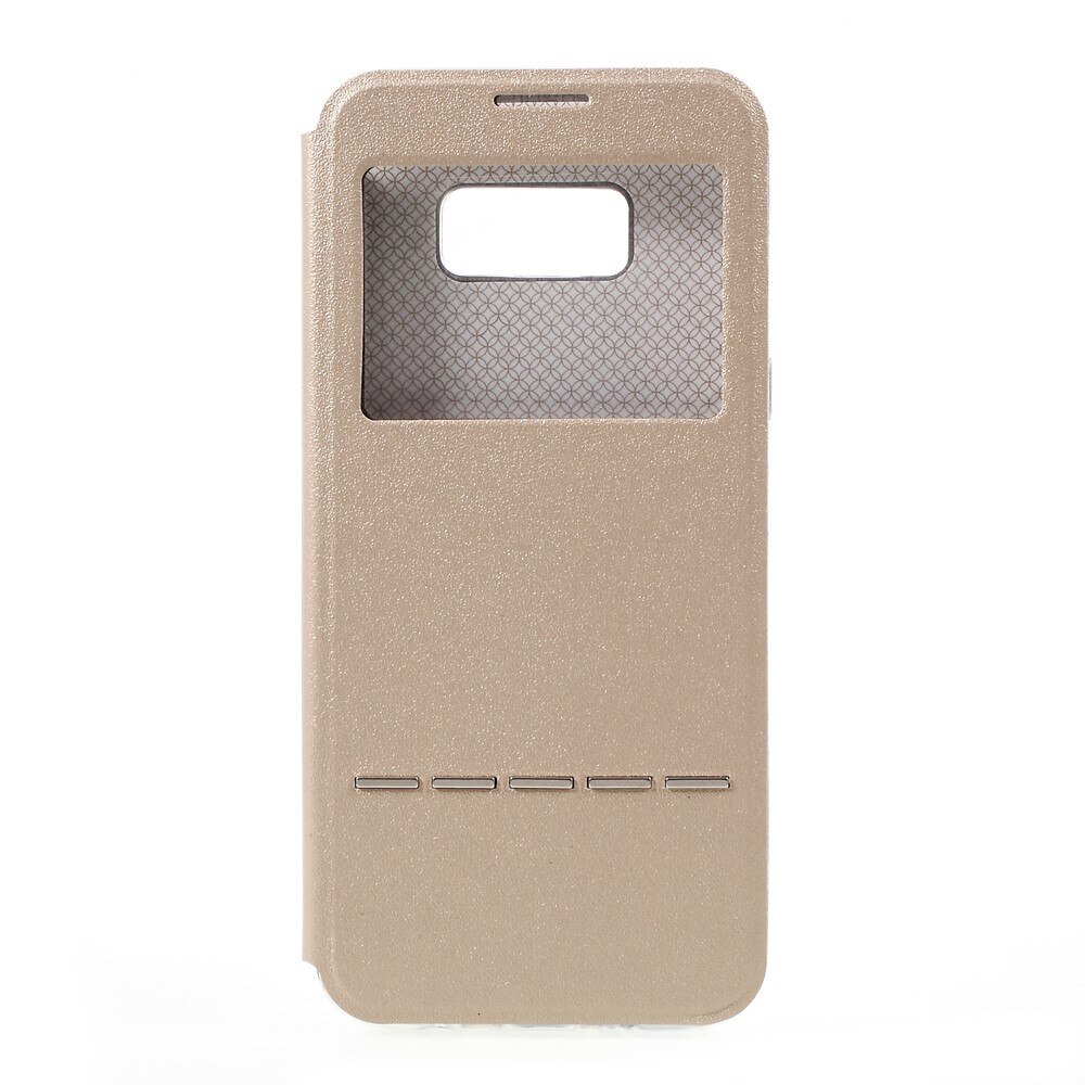 Husa Samsung Galaxy S8 Plus, Culoare Aurie, ULTRASLIM, Fereastra, Toto Accesories