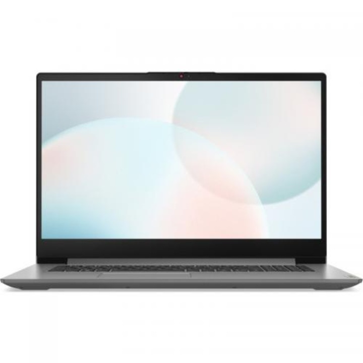 Laptop Lenovo IdeaPad 3, 17.3" Full HD, AMD Ryzen™ 3 5425U pana la 4.1 GHz, 8 GB RAM DDR4 3200, 512 GB SSD, AMD Radeon Graphics, Windows 11 Home, Arctic Grey 512 GB