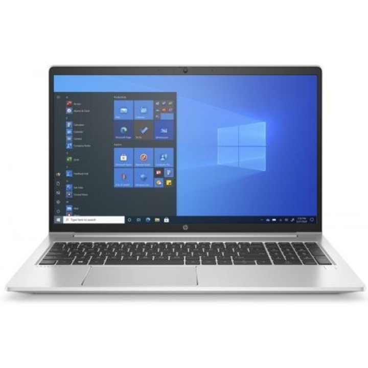 Laptop HP ProBook 455 G8, 15.6" Full HD, AMD Ryzen™ 5 5600U pana la 4.2 GHz, 16 GB RAM DDR4 3200, 512 GB SSD, AMD Radeon Graphics, Windows 10 Pro, Silver DDR4