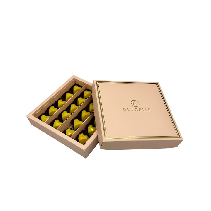 Praline Dulcelle din Ciocolata Veritabila, cu insertie de Mango si Cocos, 250g