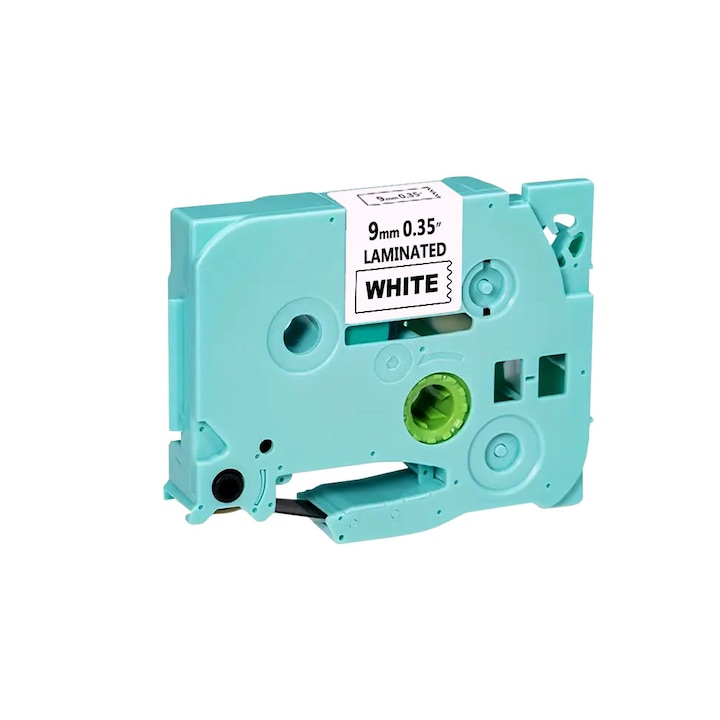 Banda Tub Termoretractabil Compatibil Brother HSe-221 Negru/Alb 9 mm X 1.5m