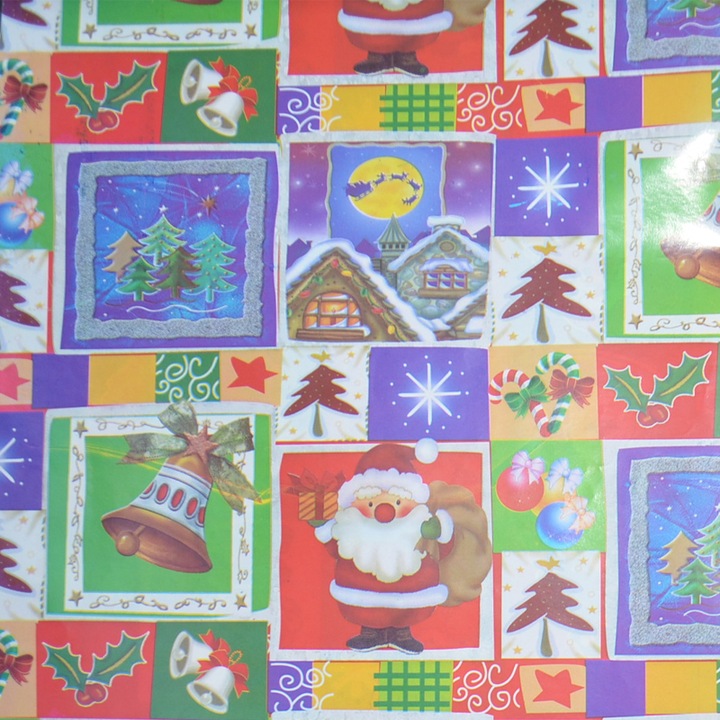 Mini Junior Коледна хартия за опаковане на подаръци ART7006, Многоцветна