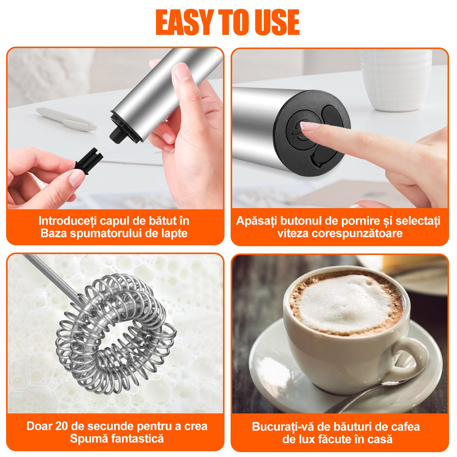 Mini Mixer Electric cu capac, SDLOGAL, 2 viteze reglabile, Incarcare