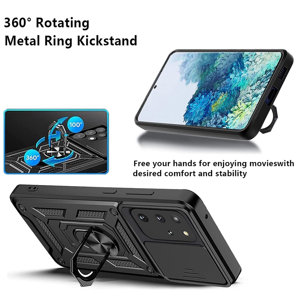 Husa pentru Samsung Galaxy S20 Plus 4G / S20 Plus 5G - Seria Techsuit Camshield - Negru