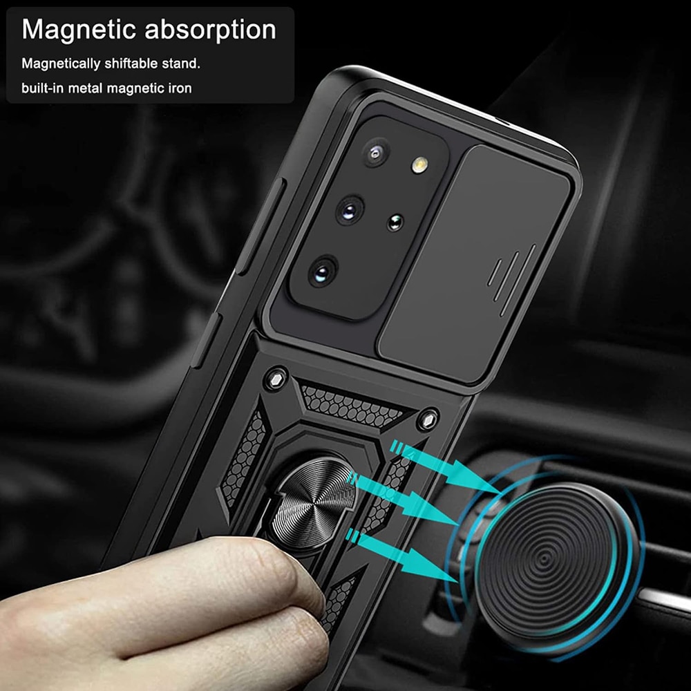 Husa pentru Samsung Galaxy S20 Plus 4G / S20 Plus 5G - Seria Techsuit Camshield - Negru