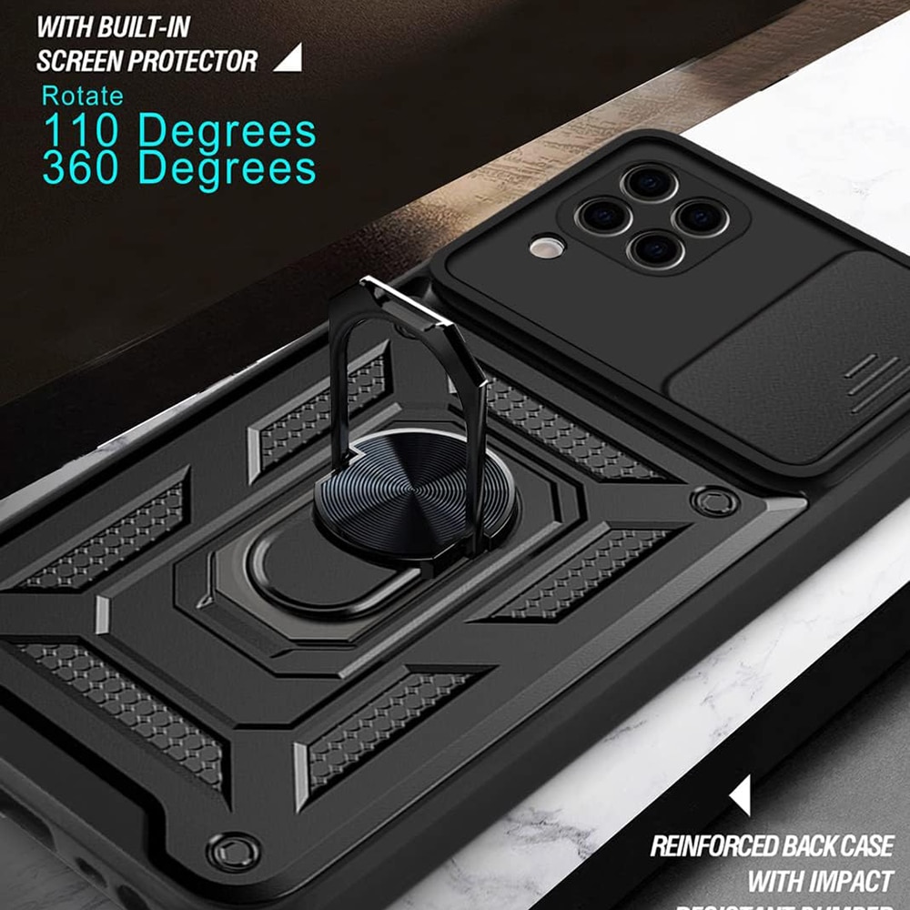Husa pentru Huawei P40 Lite - Seria Techsuit Camshield - Neagra