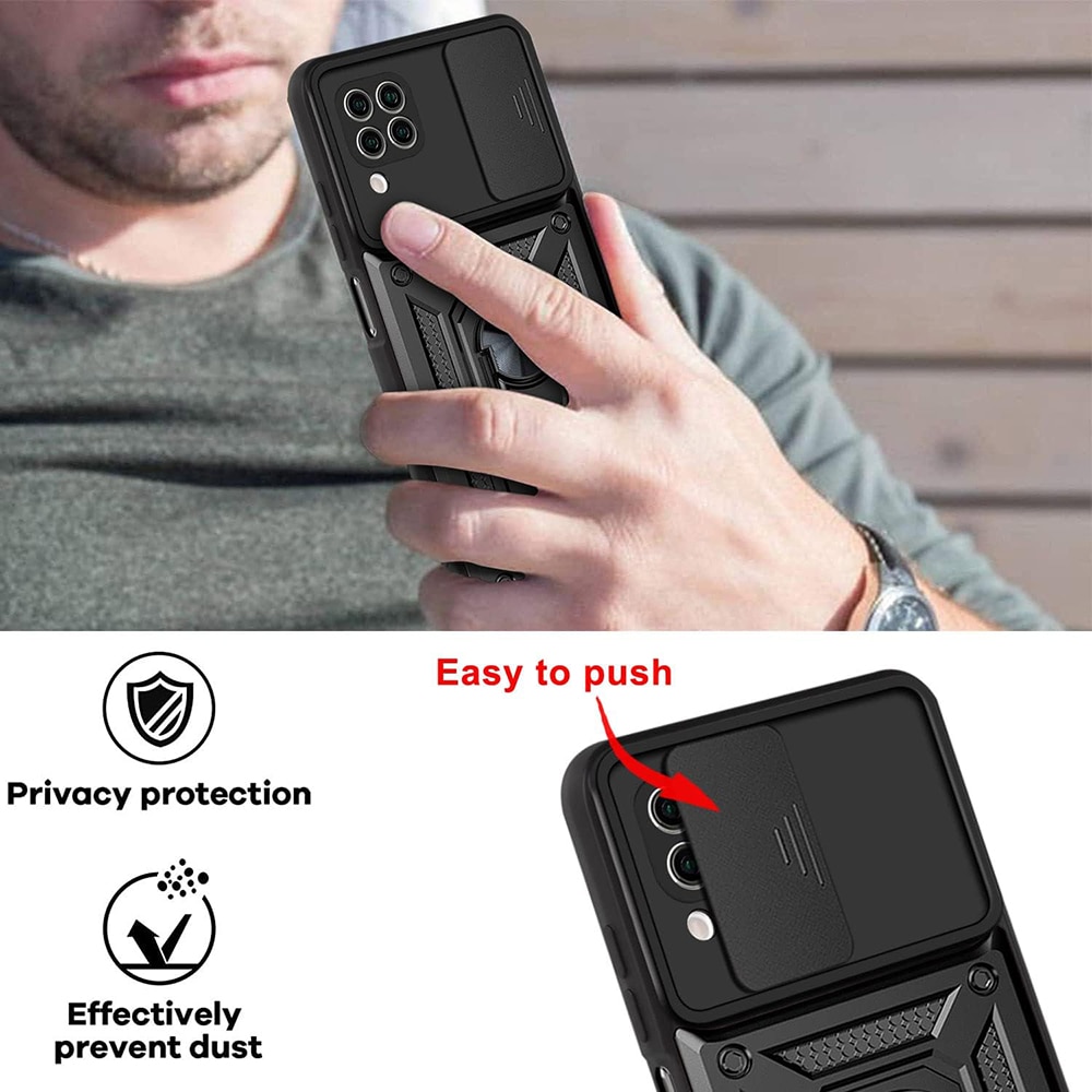 Husa pentru Huawei P40 Lite - Seria Techsuit Camshield - Neagra