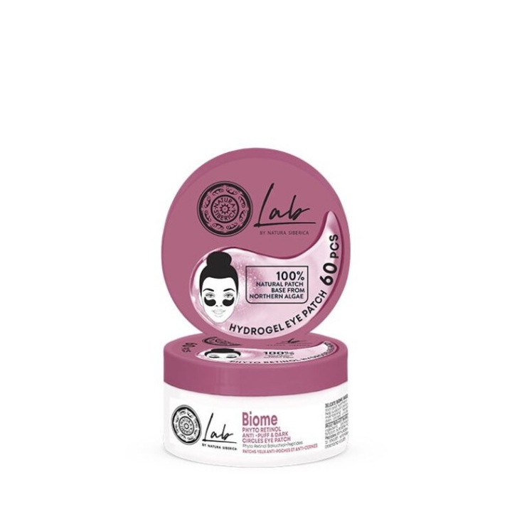 Set masca pentru ochi, Natura Siberica, Biome Phyto Retinol, Anti-cearcane, 60 buc