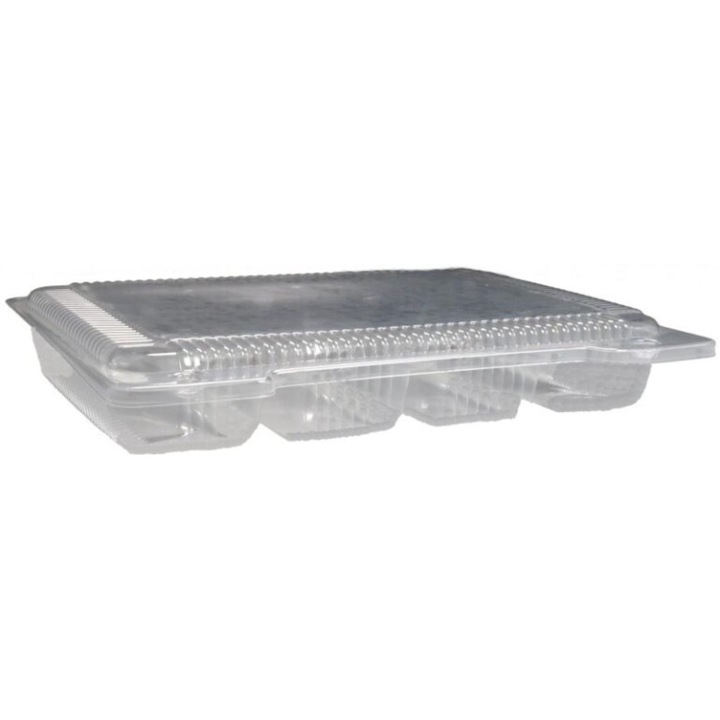 Set caserole pentru 4 eclere, 100 buc, dimensiune 17x23x4,8 cm
