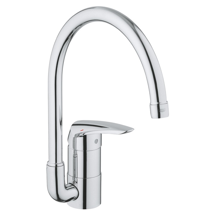 Grohe Eurodisc csaptelep, Álló, Konyha, Forgó kifolyó, 322x223 mm, Króm