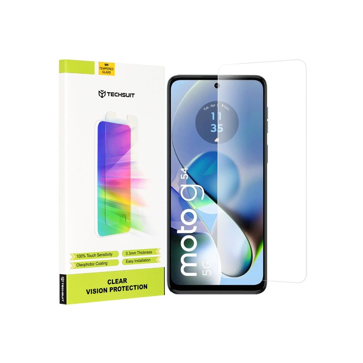 Üvegfólia Motorola Moto G54 Techsuit Clear Vision Glass Transparenthez