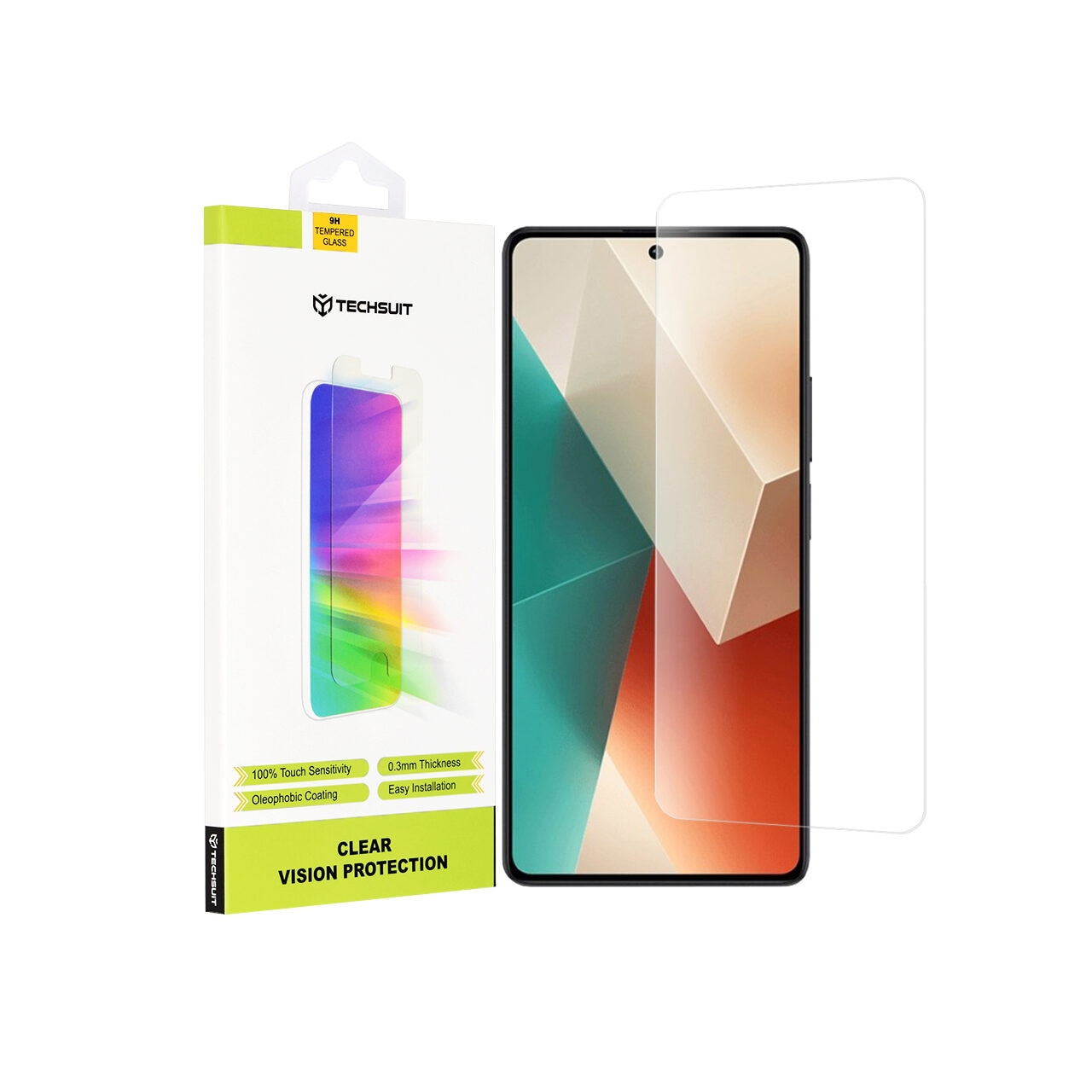 Folie pentru Xiaomi Redmi Note 13 5G / Note 13 Pro 5G / Poco X6 - Techsuit Clear Vision Glass - Transparent
