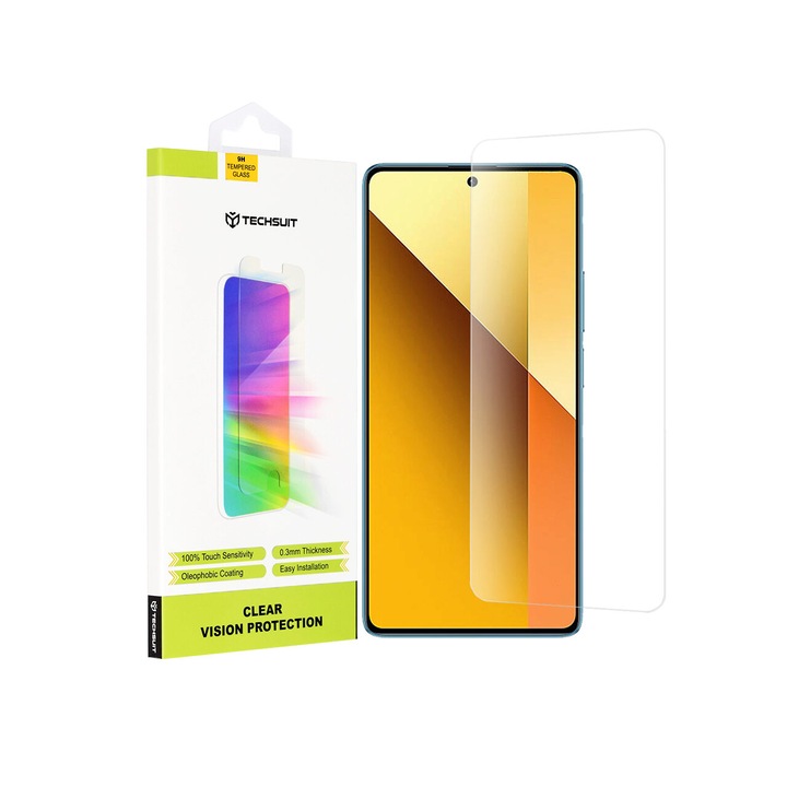 Folie pentru Xiaomi Redmi Note 13 5G / Note 13 Pro 5G / Poco X6 - Techsuit Clear Vision Glass - Transparent