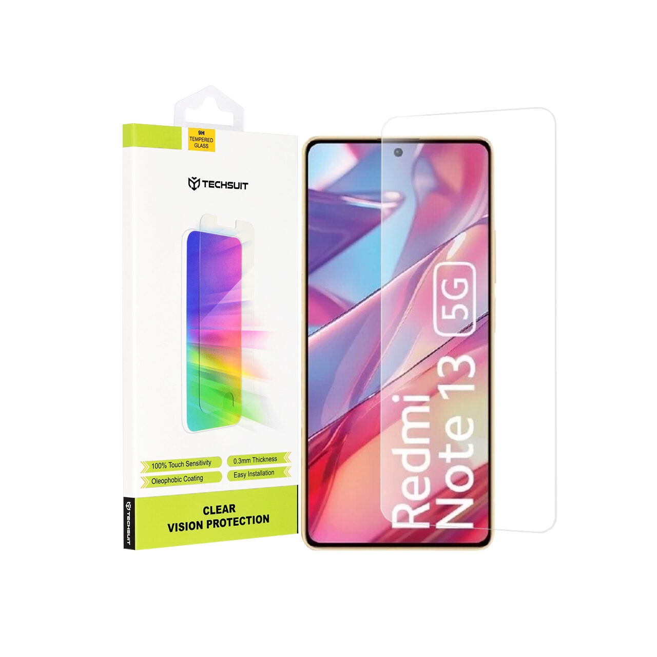 Folie pentru Xiaomi Redmi Note 13 5G / Note 13 Pro 5G / Poco X6 - Techsuit Clear Vision Glass - Transparent