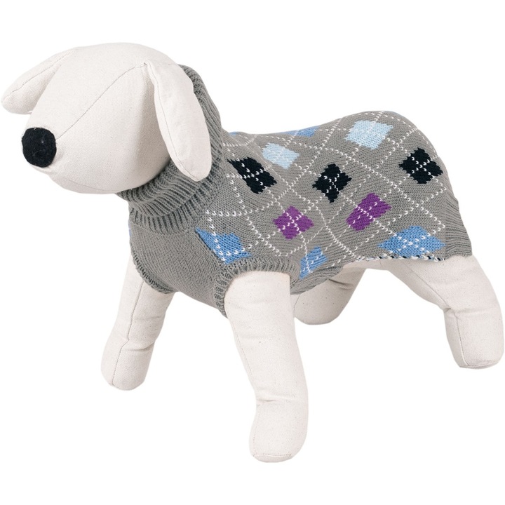 Jacheta pentru caini, Happet, 40 cm, Gri, XL
