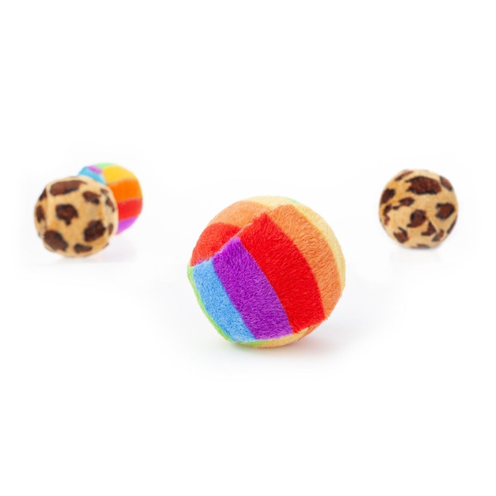 Set 72 de mingi pentru pisici, Happet, Multicolor