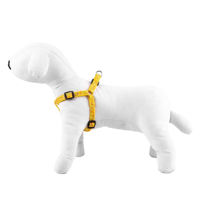Hám kutyáknak, Happet, Nylon, 2,5 cm, Sárga