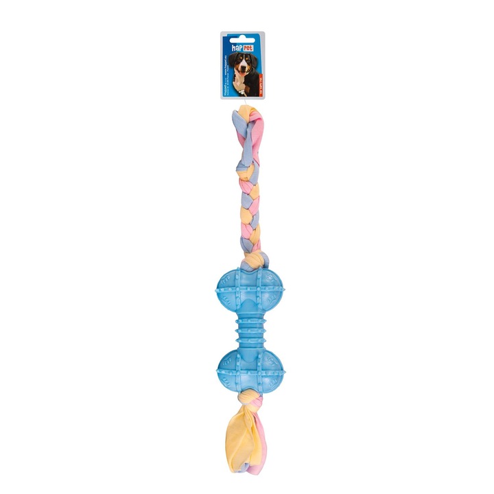 Jucarie animale, Happet, bumbac, model os, 45cm