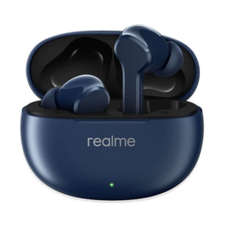 Слушалки Realme Buds T100, Handsfree Bluetooth, TWS, ENC, Navy Blue