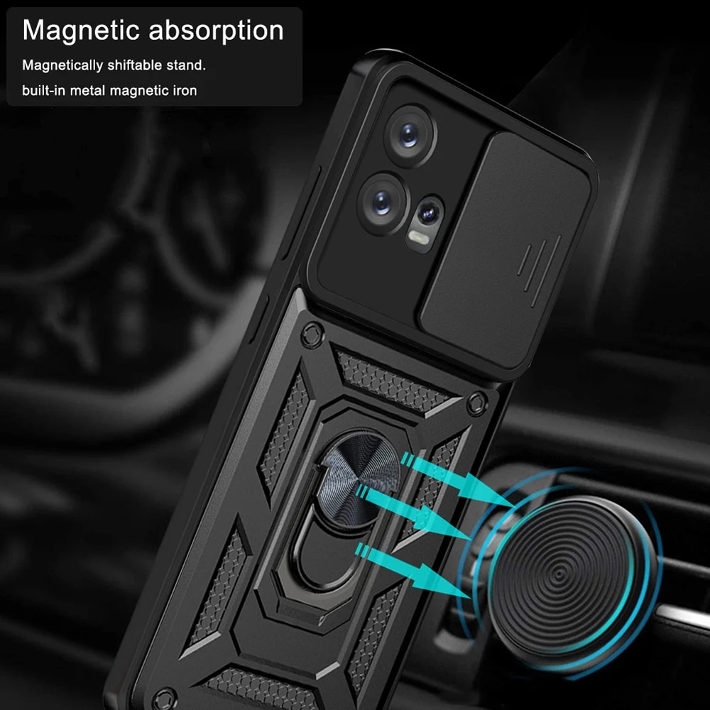 Husa pentru Motorola Edge 30 Fusion - Techsuit CamShield Series - Black