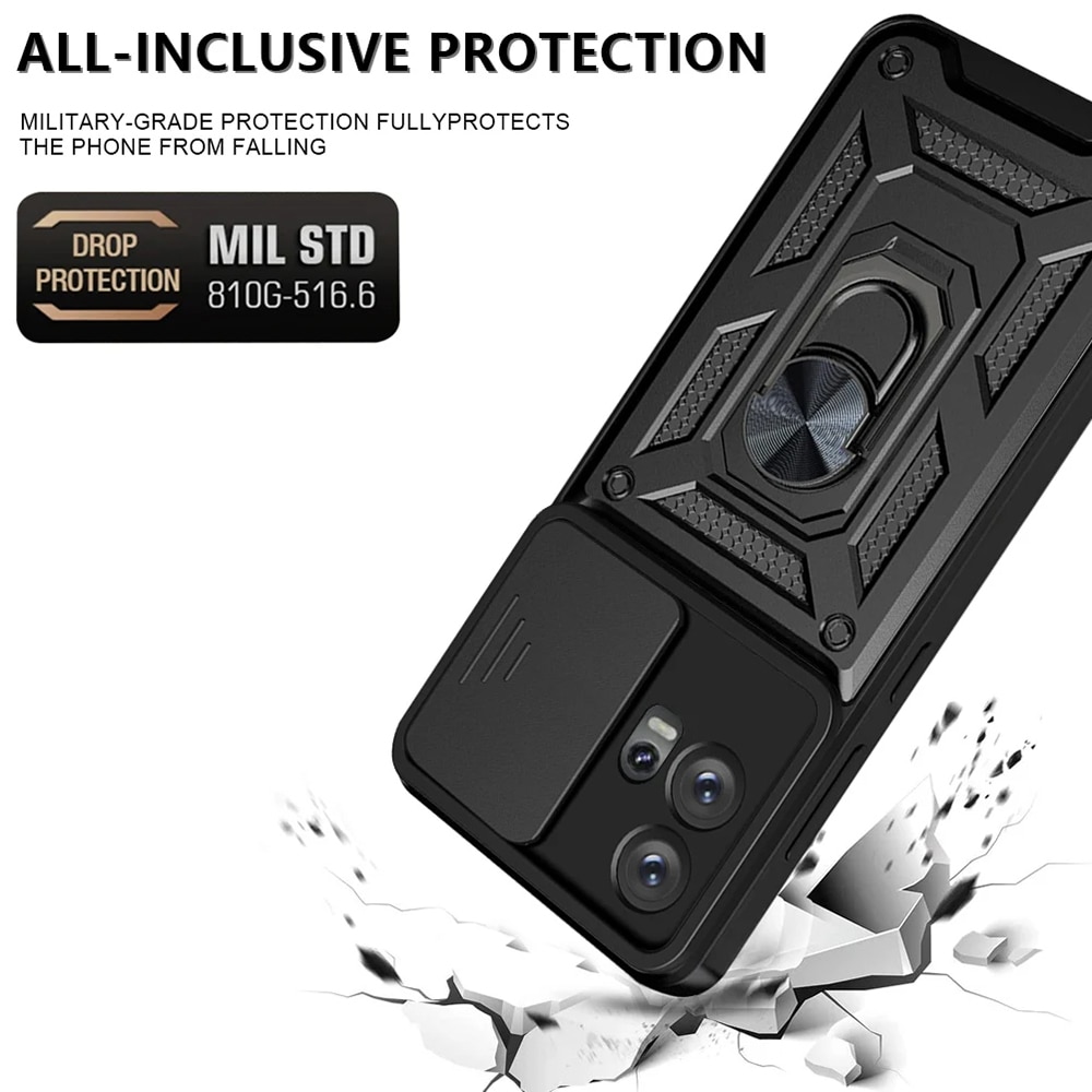 Husa pentru Motorola Edge 30 Fusion - Techsuit CamShield Series - Black
