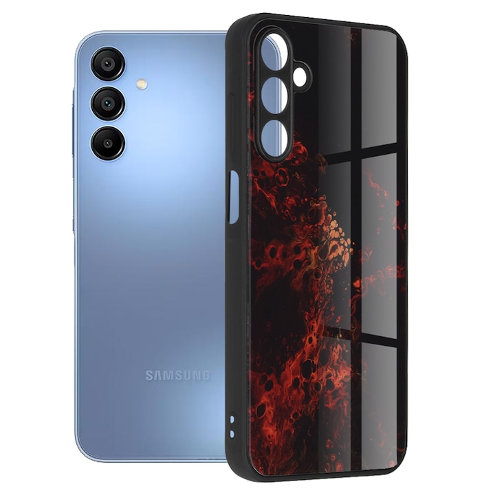 Калъф за Samsung Galaxy A15 4G / A15 5G - Techsuit Glaze Series - Red Nebula