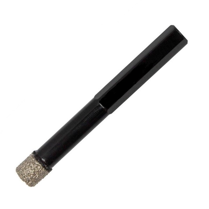 Carota diamantata pentru granit, gresie, marmura si portelan Troy 27412, Ø8 mm