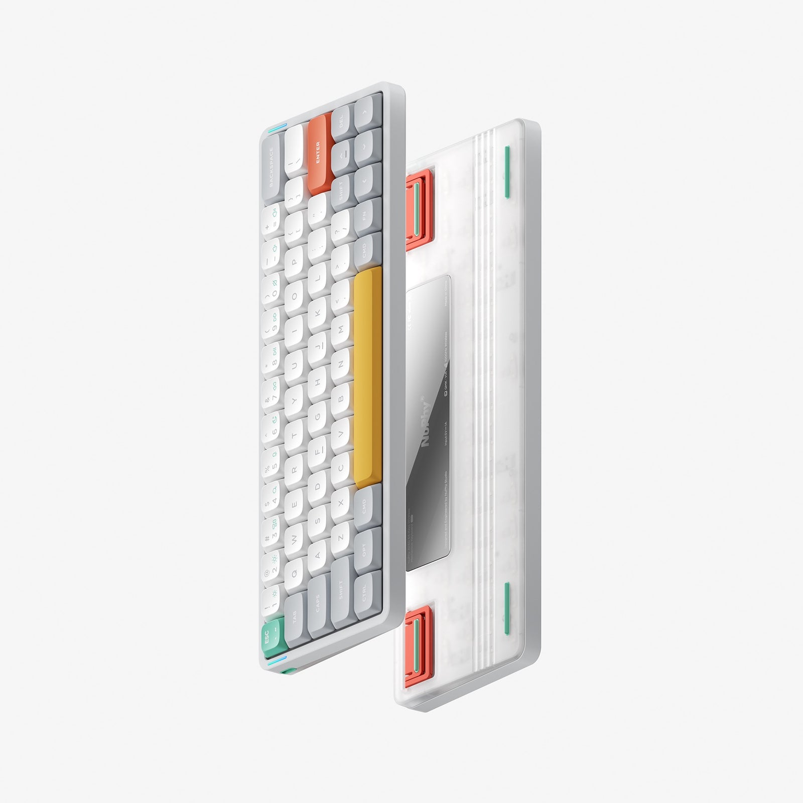 Tastatura Mecanica fara fir Nuphy Air60 V2 QMK/VIA, Gateron