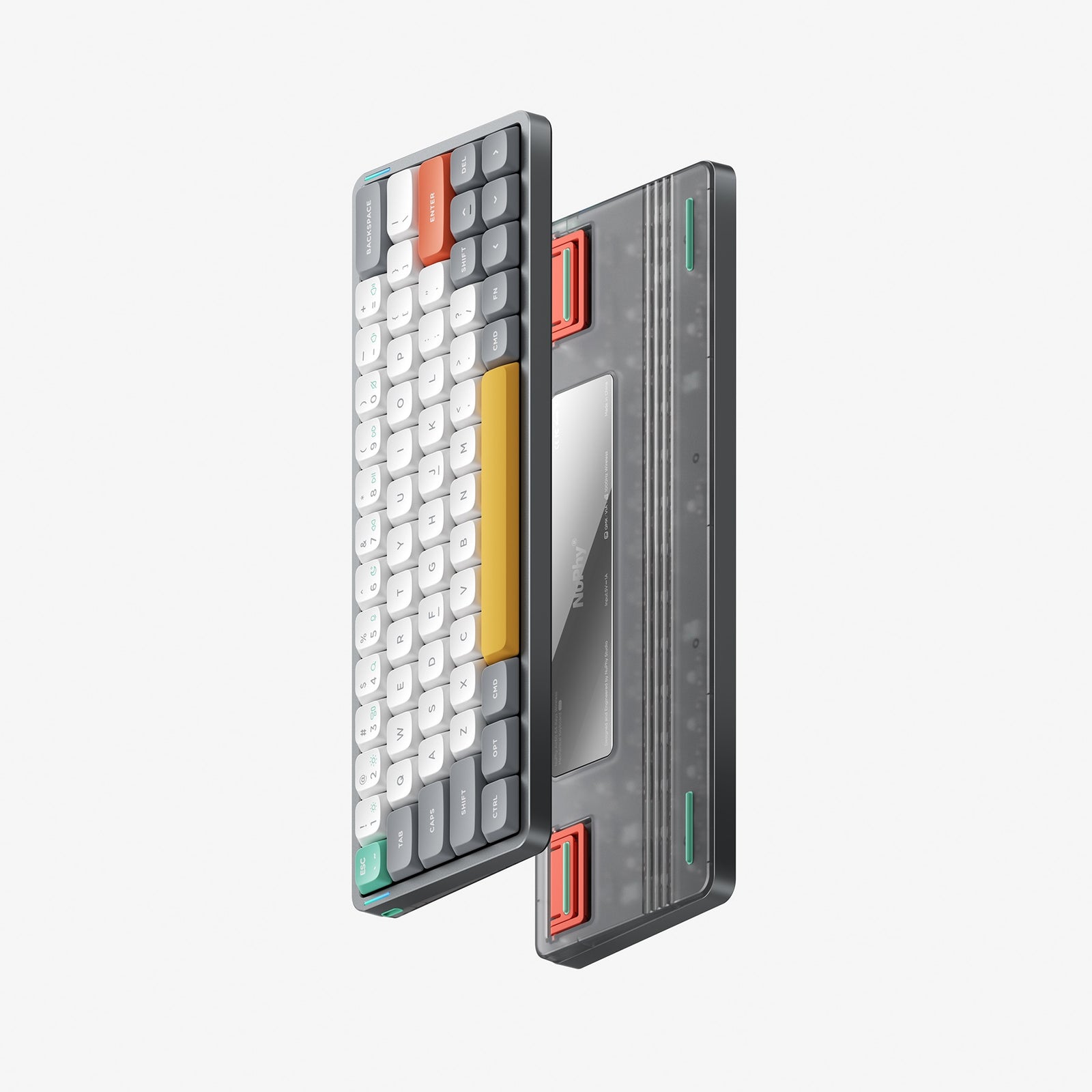 Tastatura Mecanica fara fir Nuphy Air60 V2 QMK/VIA, Gateron