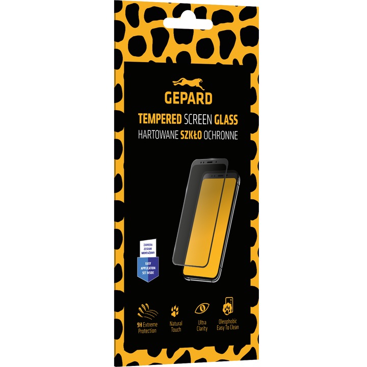 Стъклен протектор Gepard, за Xiaomi Redmi Note 12 Pro/12 Pro+ 5G, Glass Edge Full Glue Cover, Черен