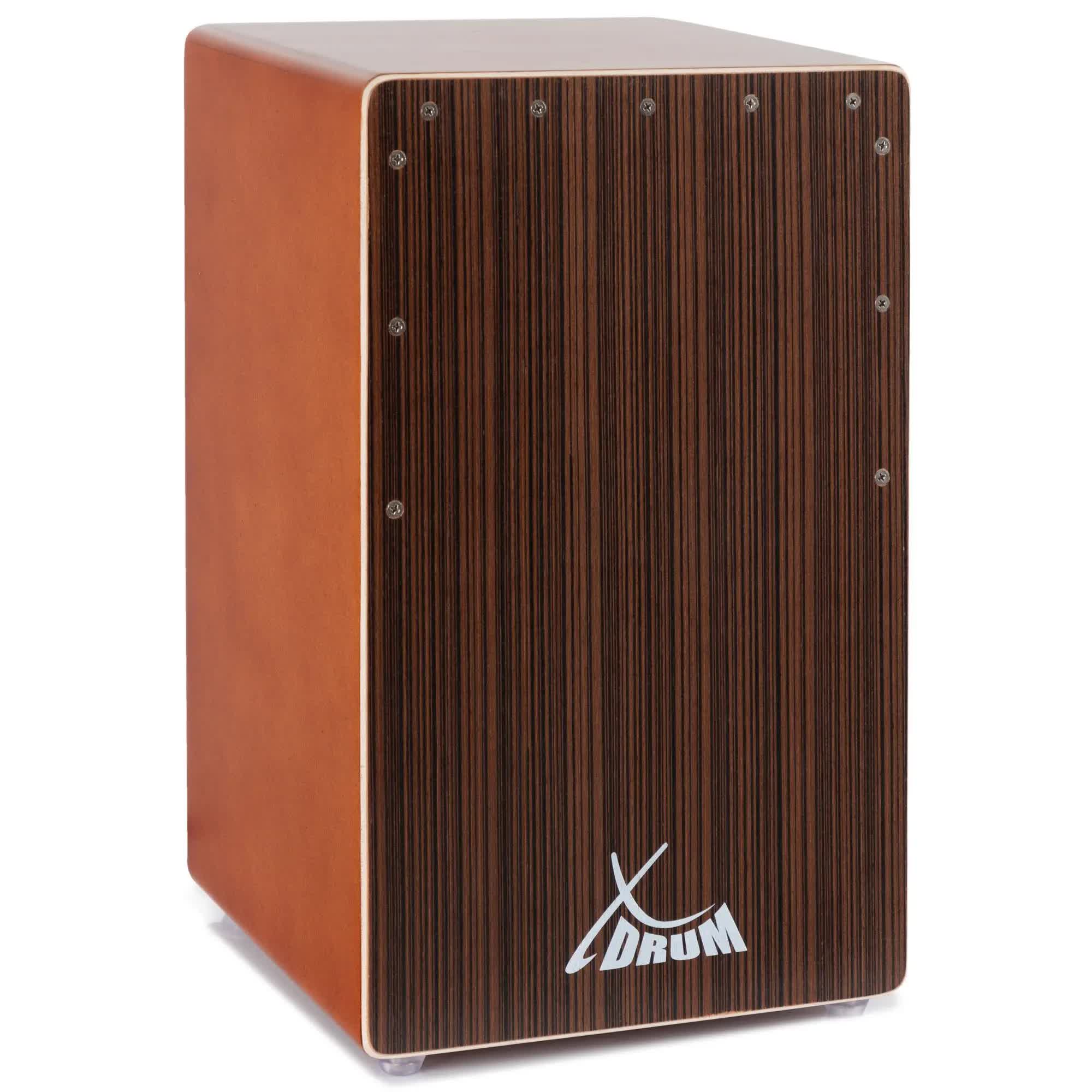XDrum Cajon El Bajo Bass Port Black / Walnut incl. tas