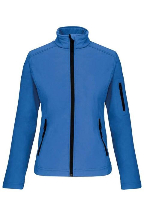 Jacheta pentru femei, softshell - KA400, Albastru deschis