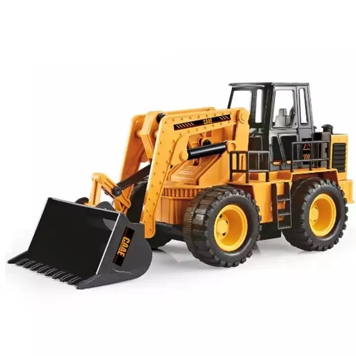 Buldozer cu telecomanda, Lumina Led, Rotire 360 grade, reincarcabil USB - Engineering Truck