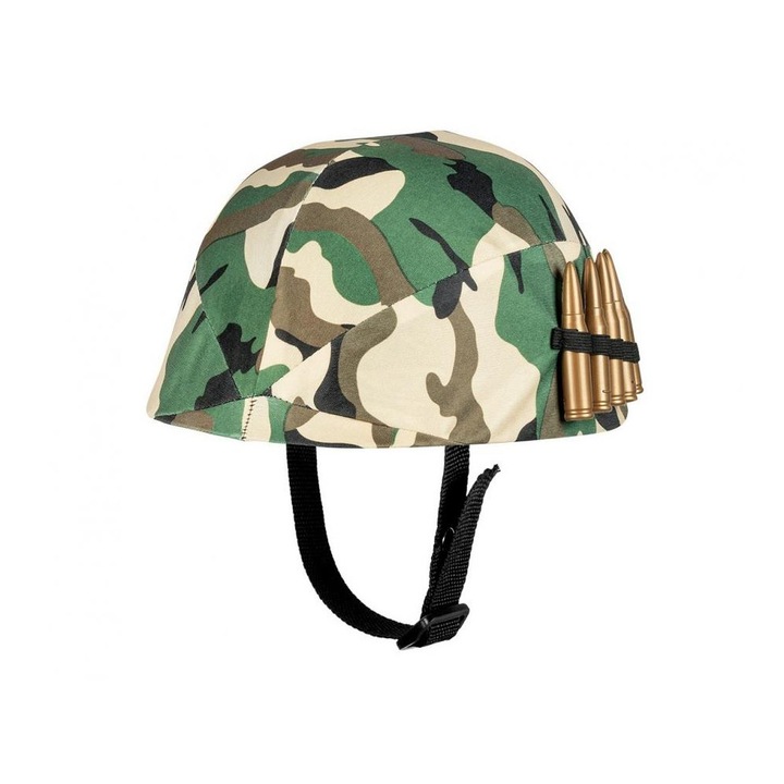 Casca militara cu 6 gloante pentru copii