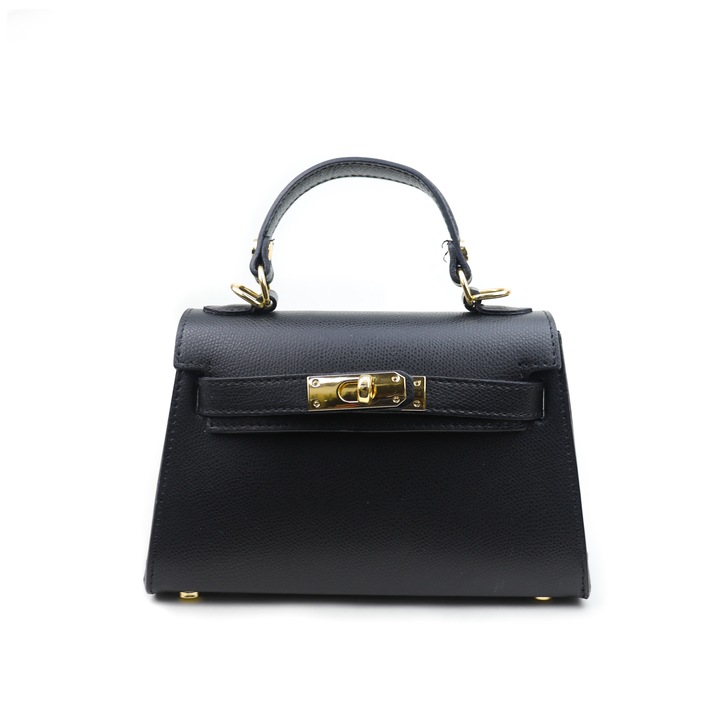 Дамска чанта Moranti, Естествена кожа, Черна