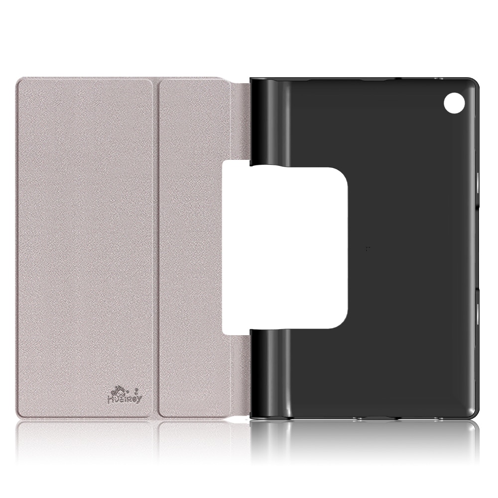 Husa protectie tableta, HUEIROY, Piele ecologica/Microfibra/Policarbonat, Pentru Lenovo Yoga Tab 11, Multicolor